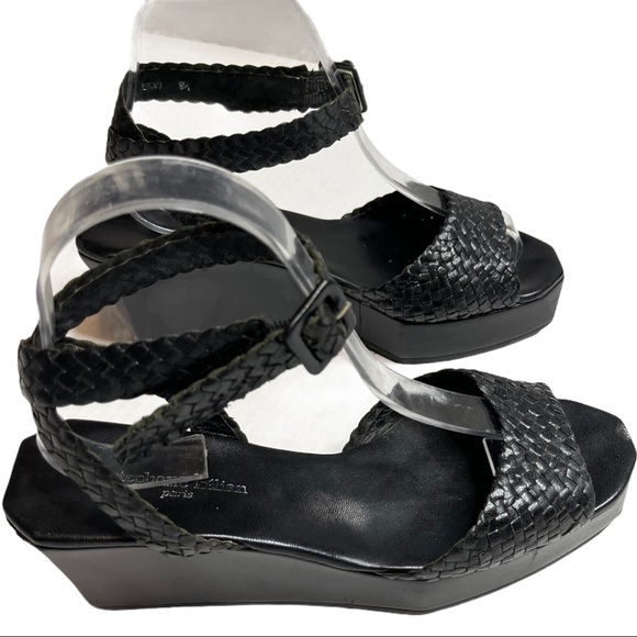 Stephane Kelian Y2K Leather Woven Platform Sandal - Picture 5 of 6